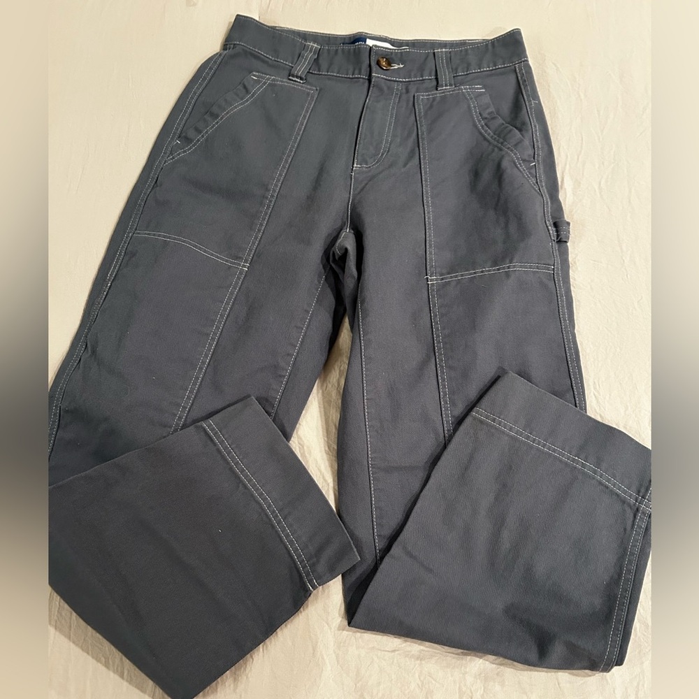 Women’s S 6 periwinkle blue hi-rise straight Pants